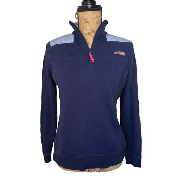 Vineyard Vines Tops - Vineyard Vines Dot Stripe Navy Shep Shirt Small